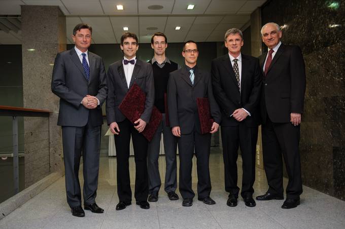 Predsednik Borut Pahor na podelitvi nagrad Zlati znak Jožefa Stefana